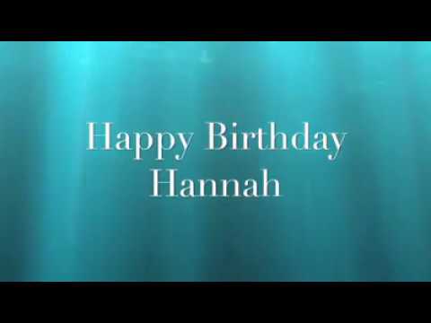 Watch Happy Birthday Hannah